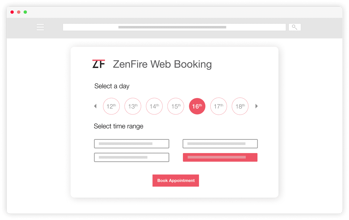 ZenFire Web-Booking