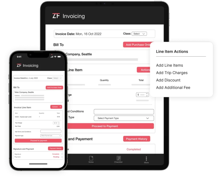 ZenFire Create Service Proposal on Field