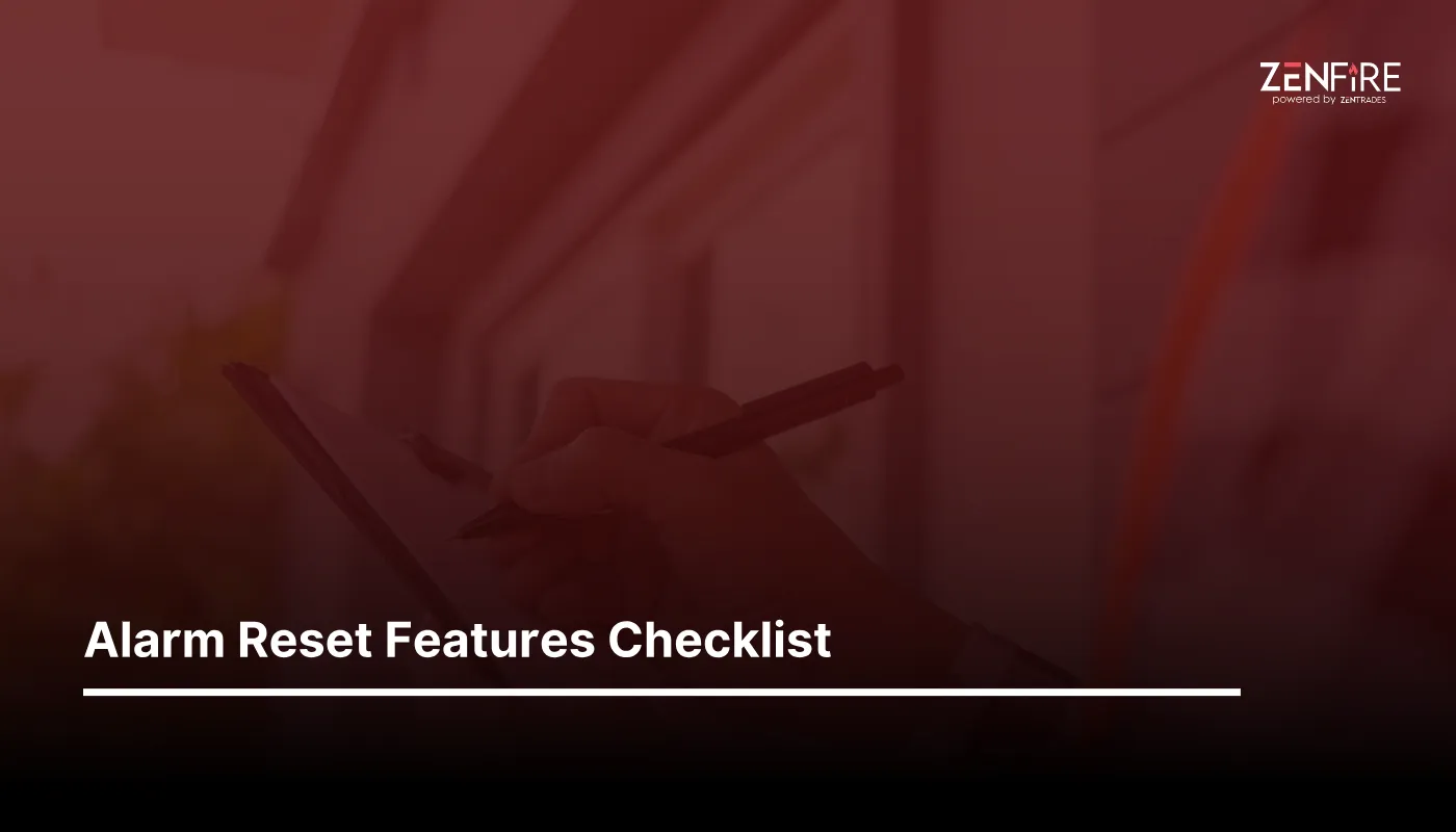 Alarm Reset Features Checklist