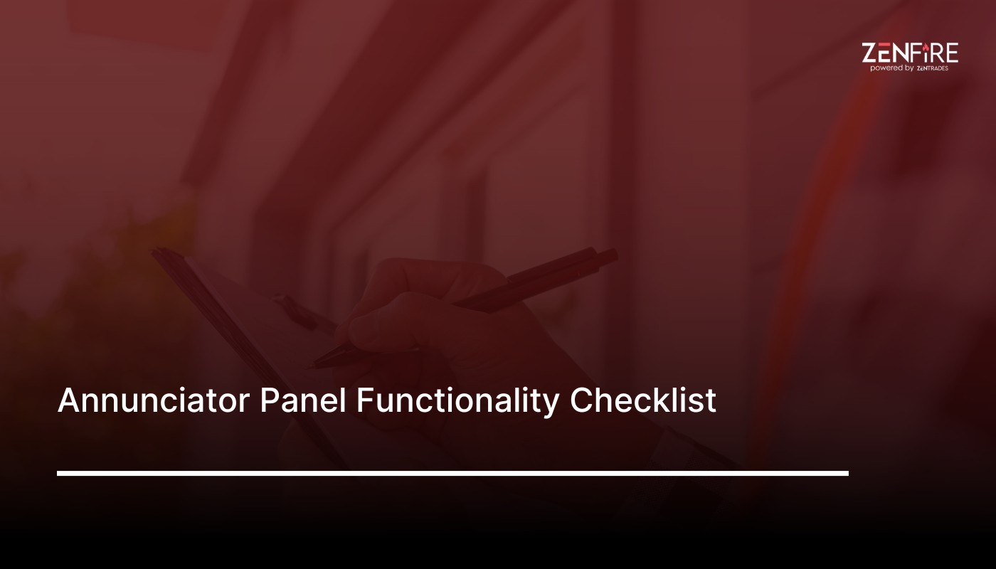 Annunciator Panel Functionality – Checklist