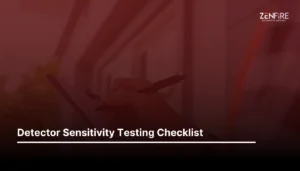Detector Sensitivity Testing checklist