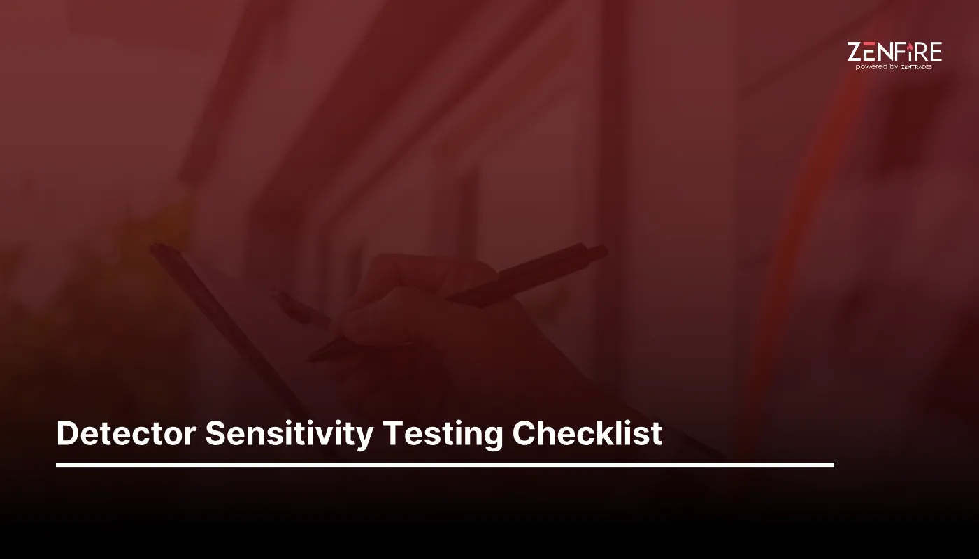 Detector Sensitivity Testing Checklist