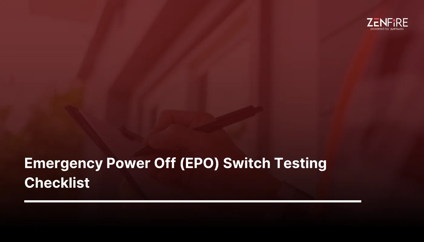 Emergency Power Off (EPO) Switch Testing Checklist