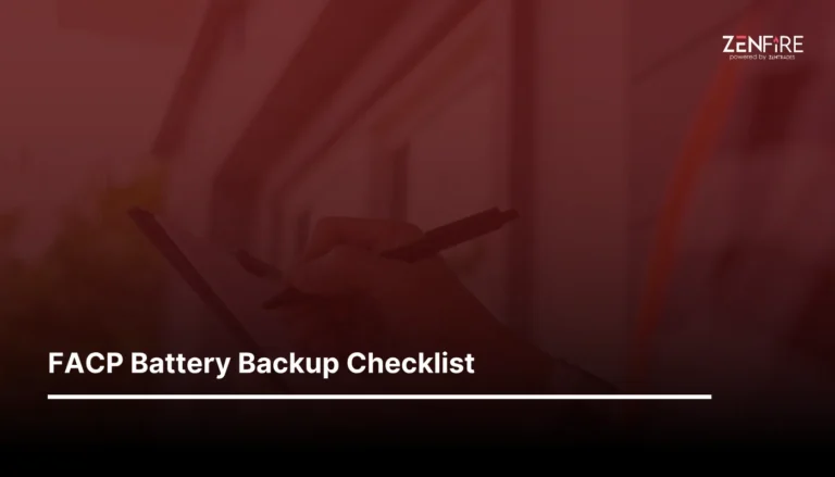 FACP Battery Backup Checklist