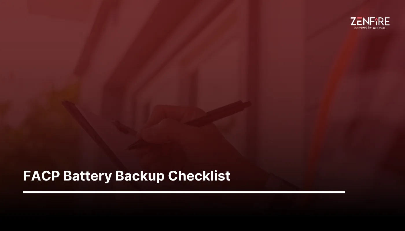 FACP Battery Backup Checklist