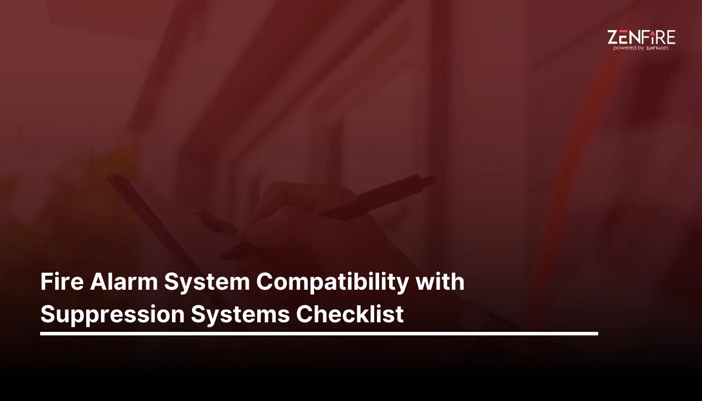 Fire Alarm System Compatibility with Suppression Systems Checklist