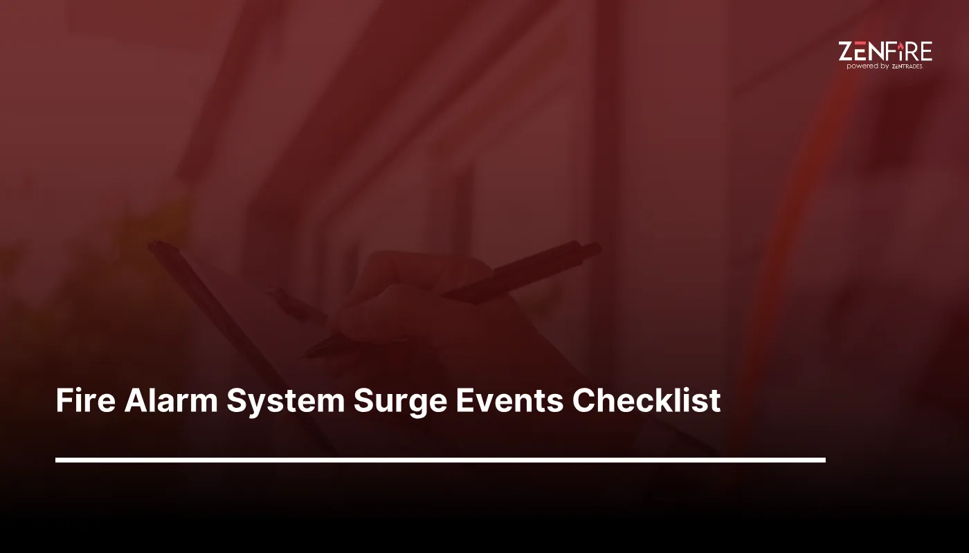 Fire Alarm System Surge Events Checklist