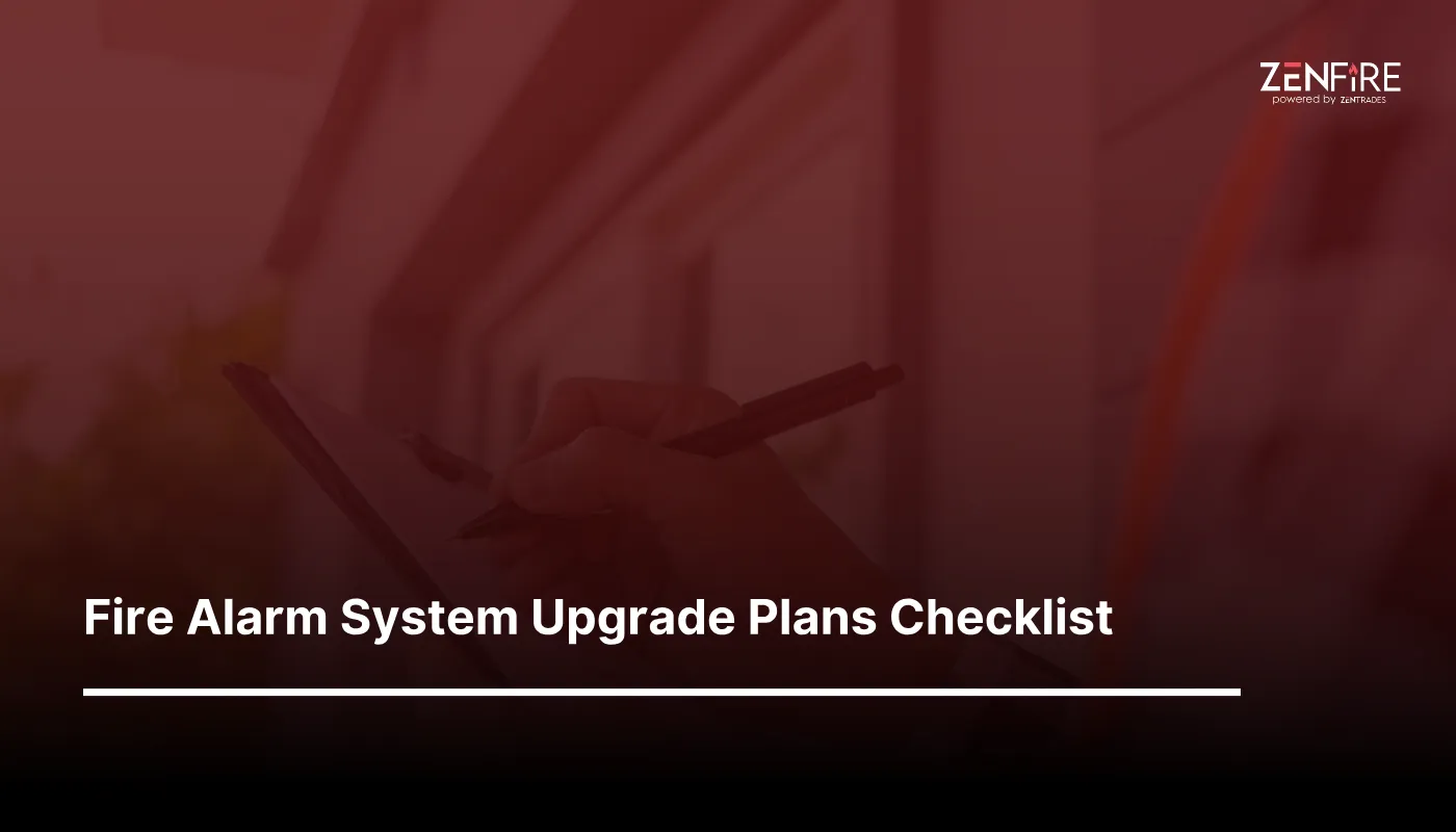 Fire Alarm System Upgrade Plans Checklist