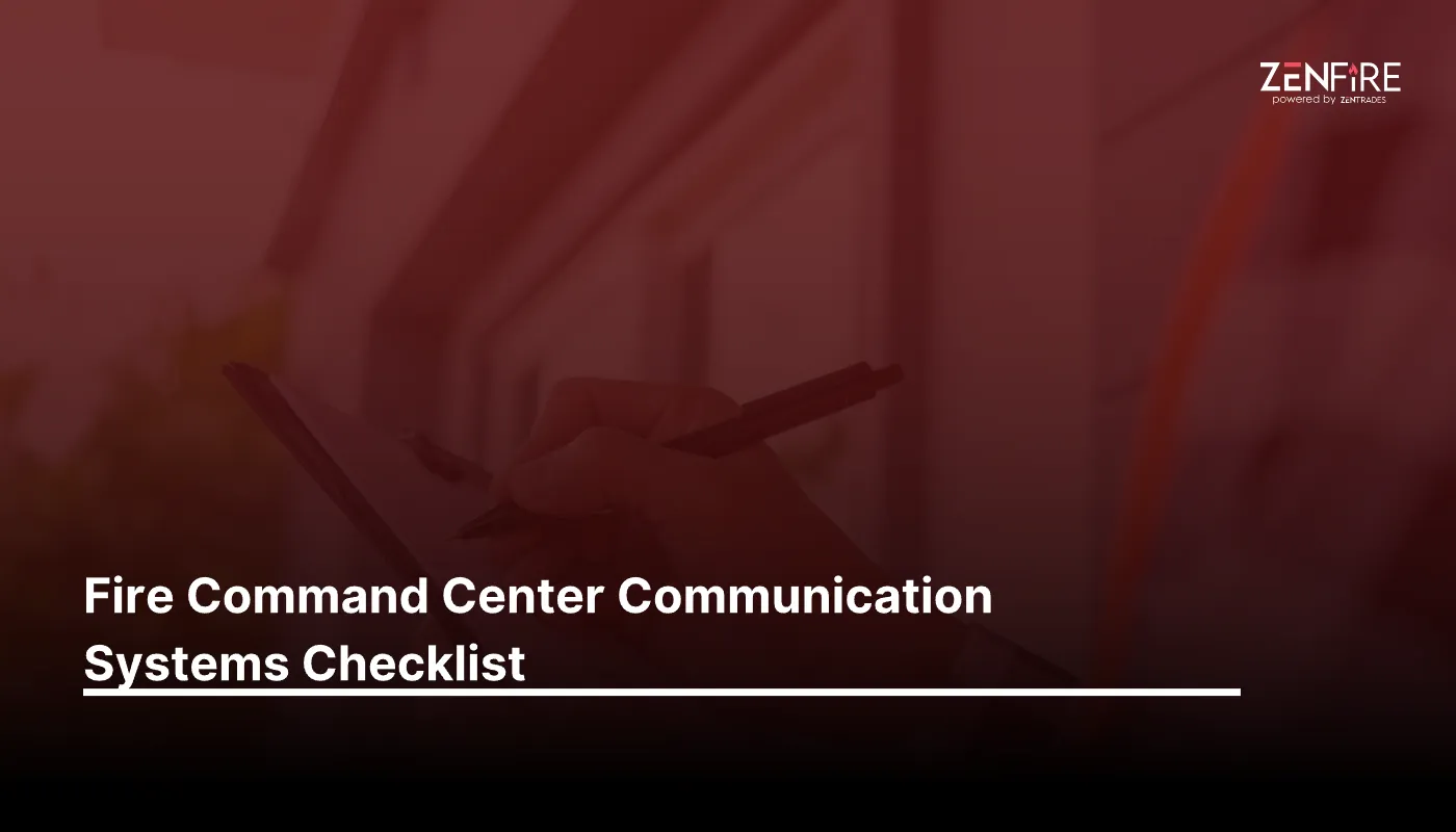 Fire Command Center Communication Systems – Checklist