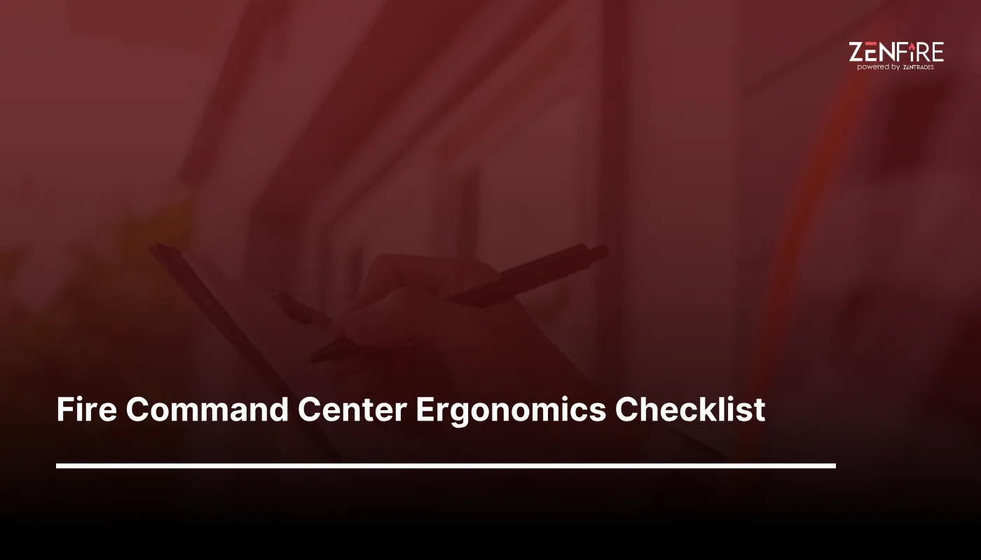 Fire Command Center Ergonomics Checklist