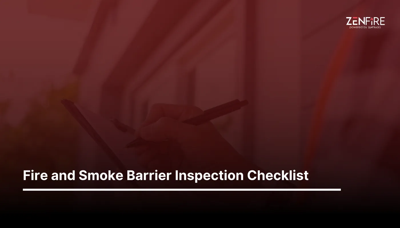 Fire and Smoke Barrier Inspection checklist