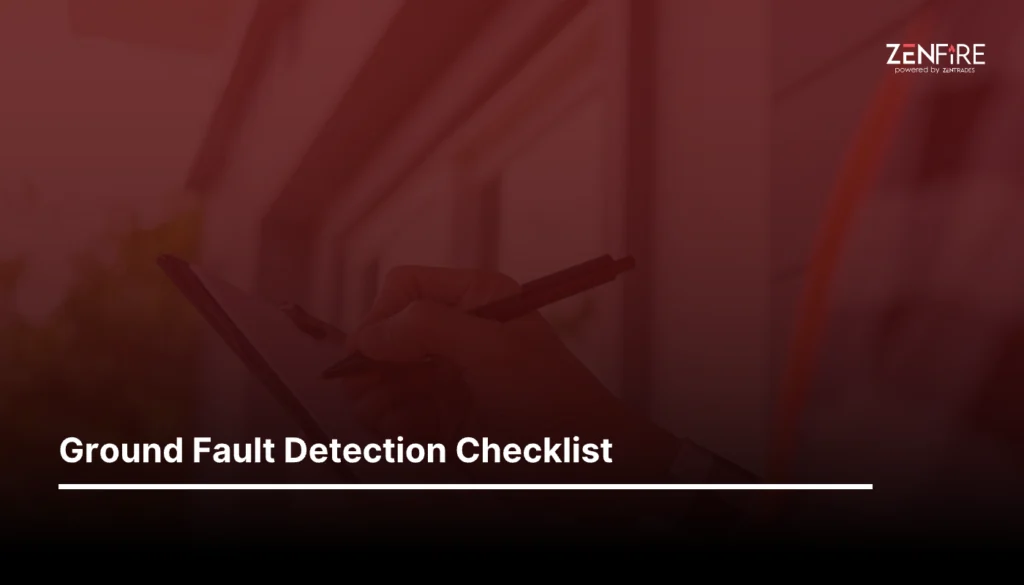 Ground Fault Detection Checklist