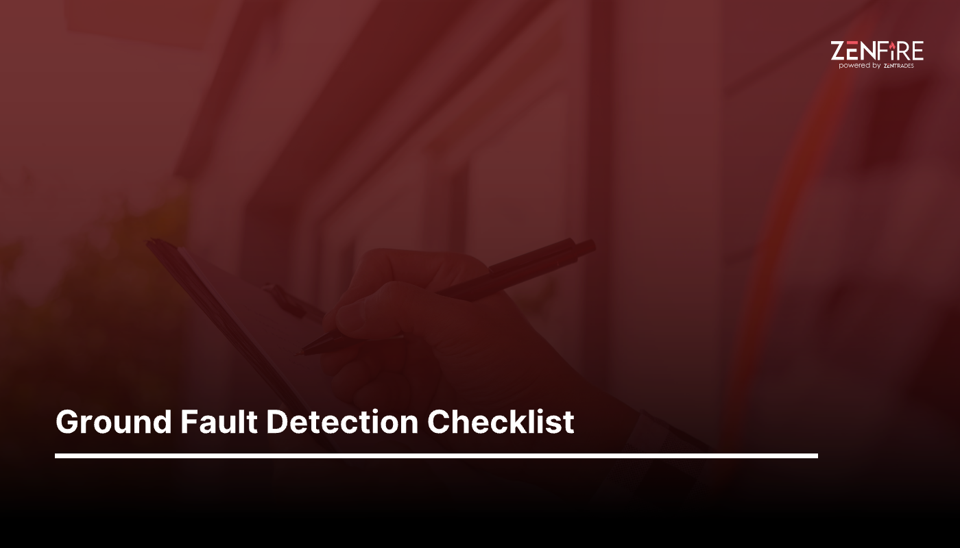 Simplify Ground Fault Detection Checklist