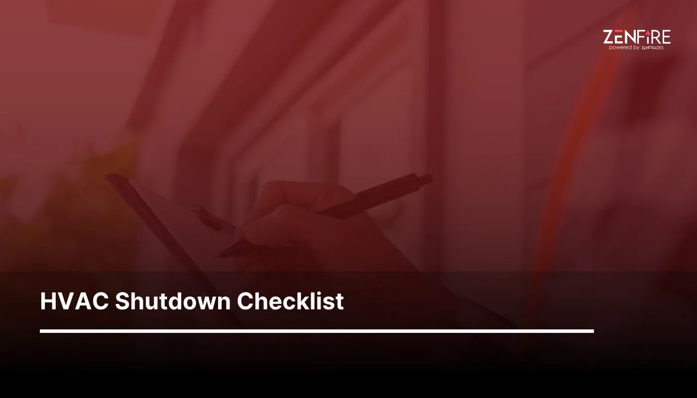 HVAC Shutdown Checklist