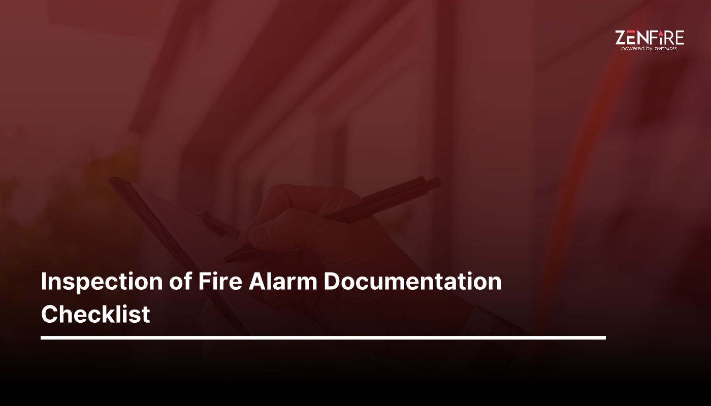 Inspection of Fire Alarm Documentation Checklist