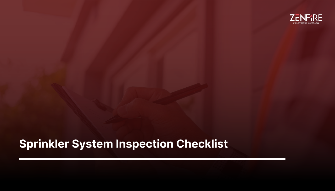 Sprinkler System Inspection Checklist