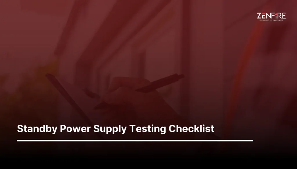 Standby Power Supply Testing Checklist