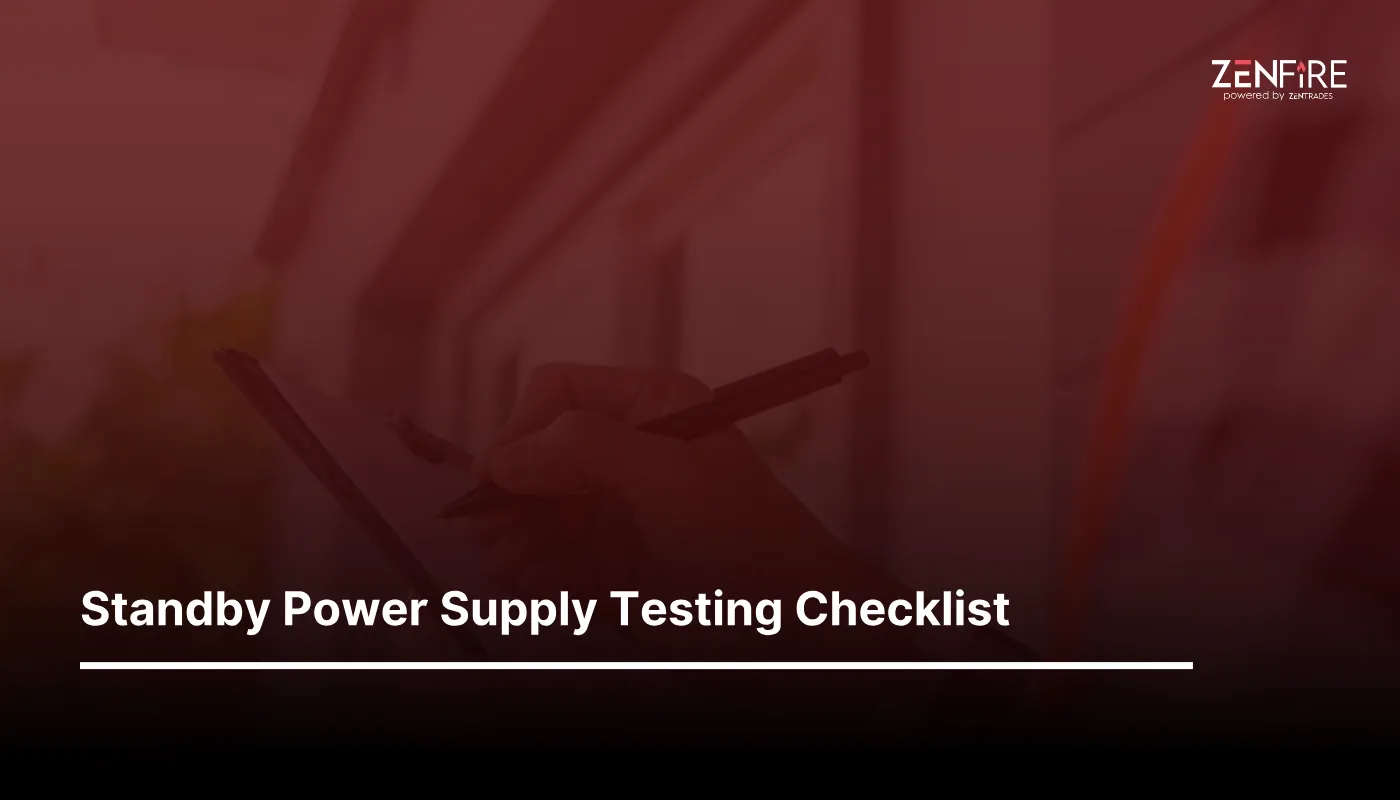 Standby Power Supply Testing Checklist