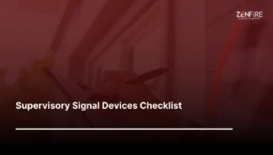 Supervisory Signal Devices Checklist