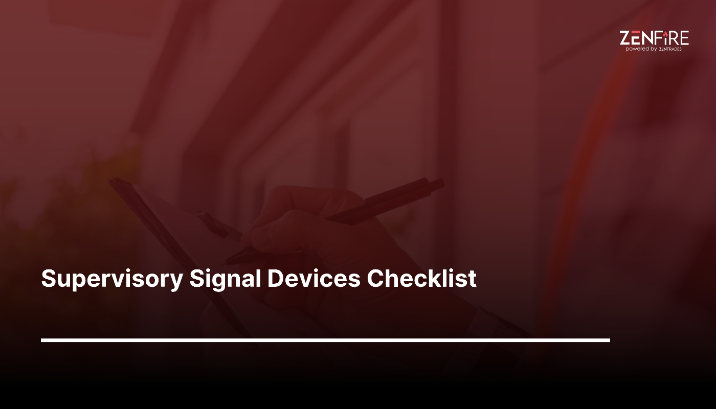 Supervisory Signal Devices Checklist