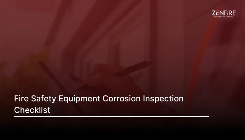 Fire Safety Equipment Corrosion Inspection Checklist