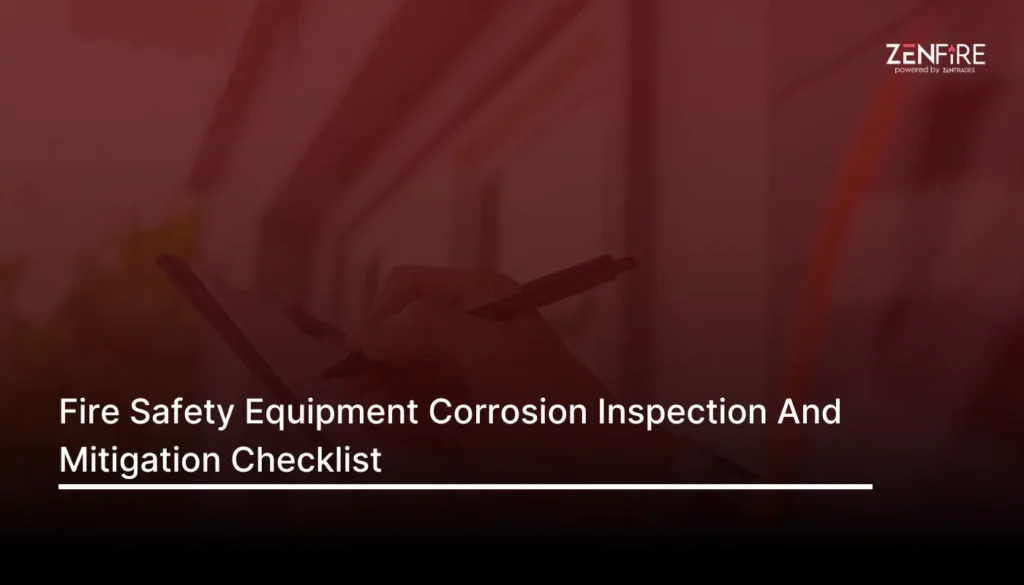 Fire Safety Equipment Corrosion Inspection And Mitigation Checklist