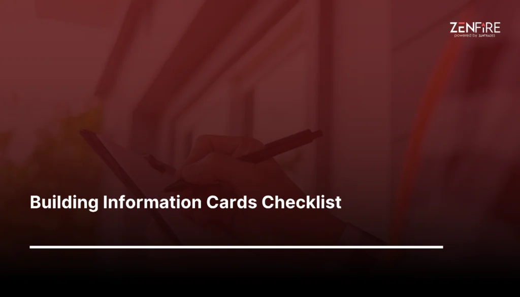 Building Information Cards Checklist