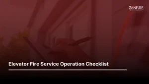Elevator Fire Service Operation Checklist