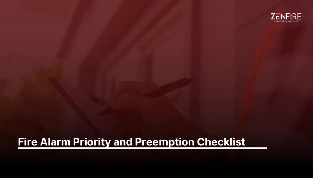 Fire Alarm Priority and Preemption