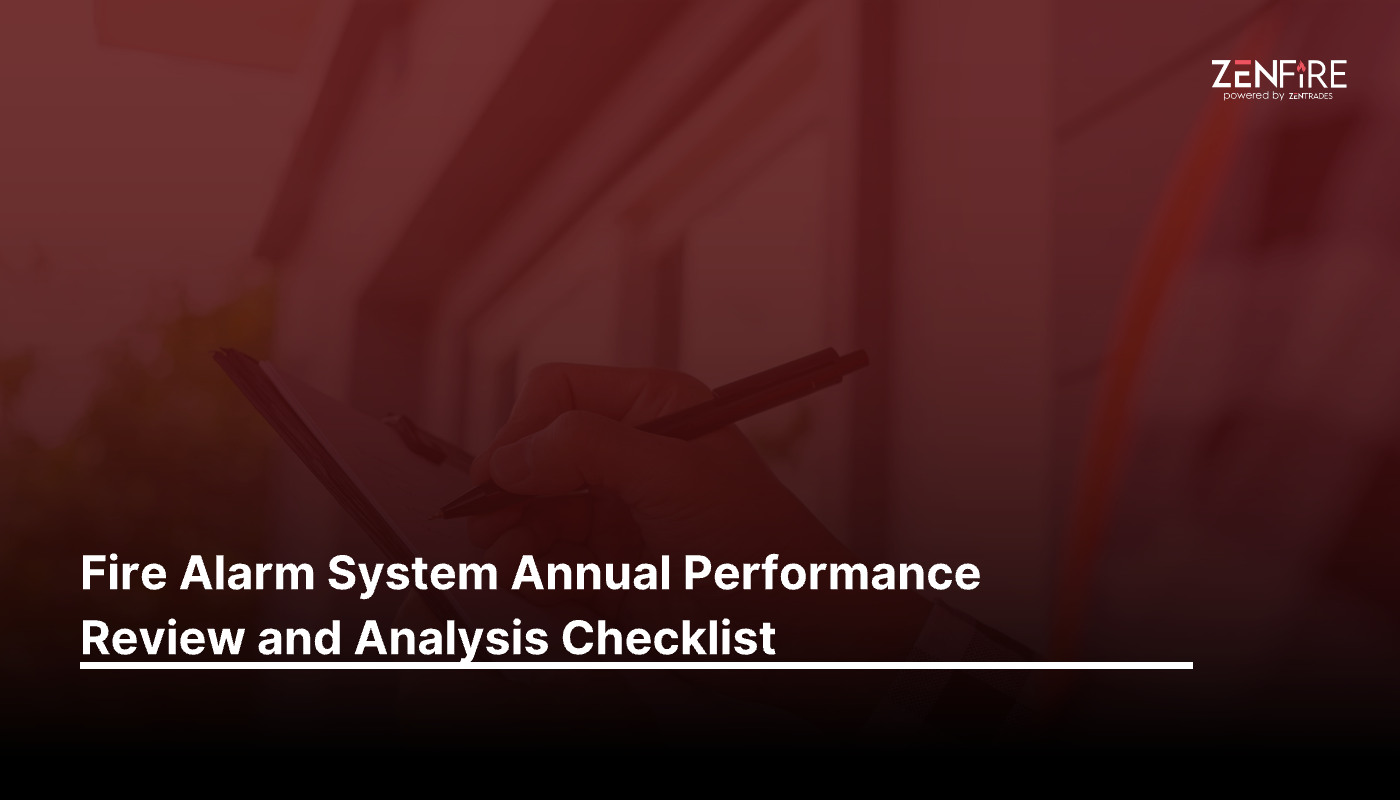 Fire Alarm System Annual Performance Review and Analysis Checklist