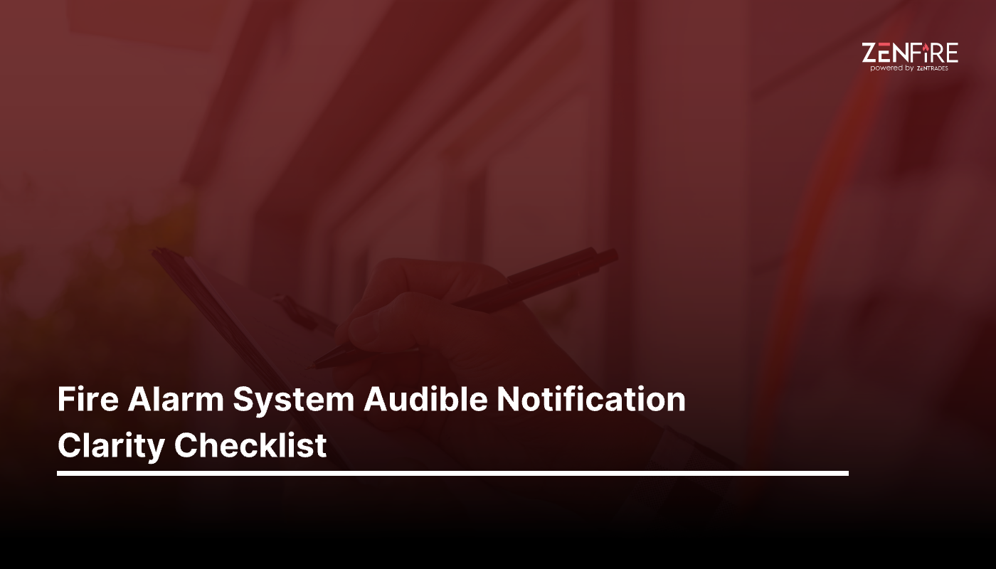 Fire Alarm System Audible Notification Clarity Checklist