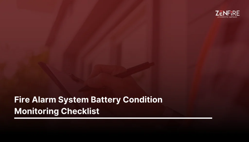 Fire Alarm System Battery Condition Monitoring Checklist