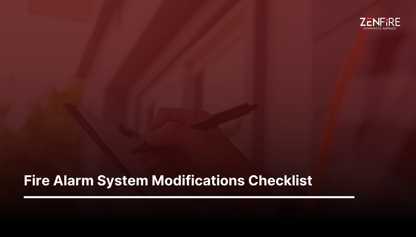 Fire Alarm System Modifications Checklist