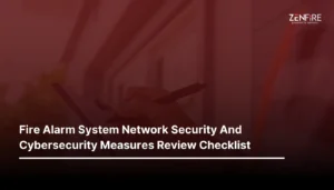 Fire alarm system network security and cybersecurity measures review Checklist