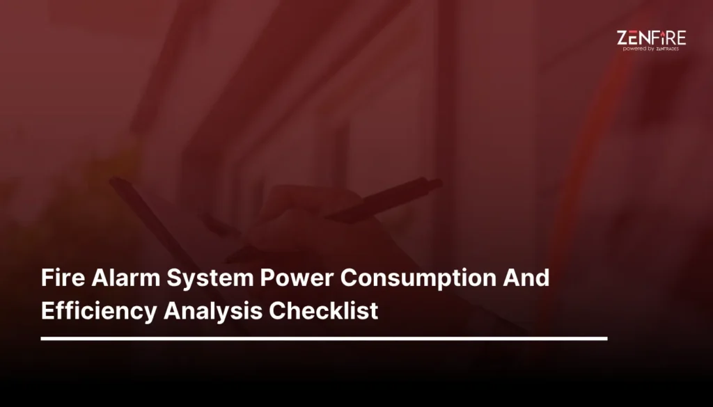 Fire Alarm System Power Consumption And Efficiency Analysis Checklist