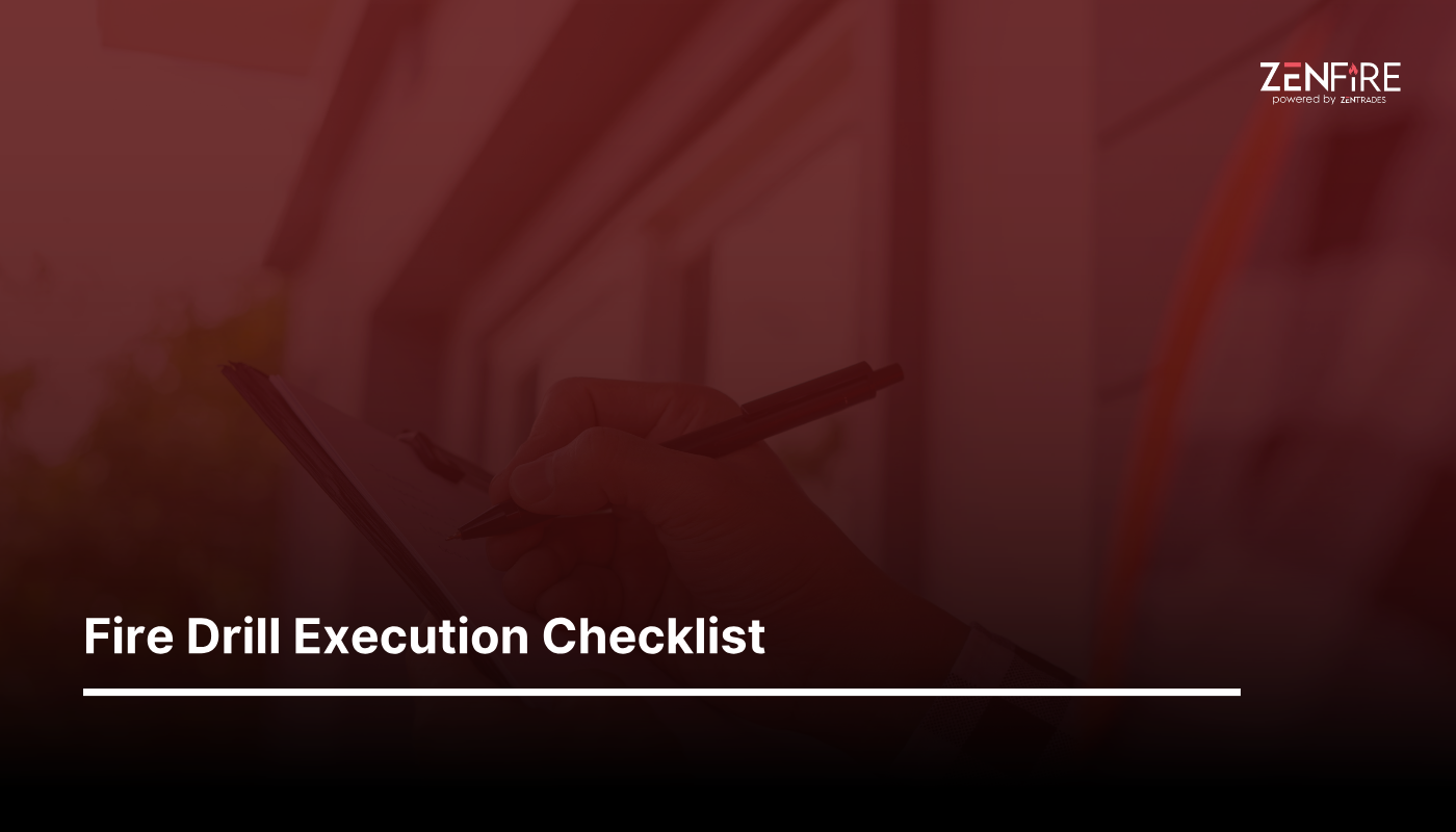 Fire drill execution checklist