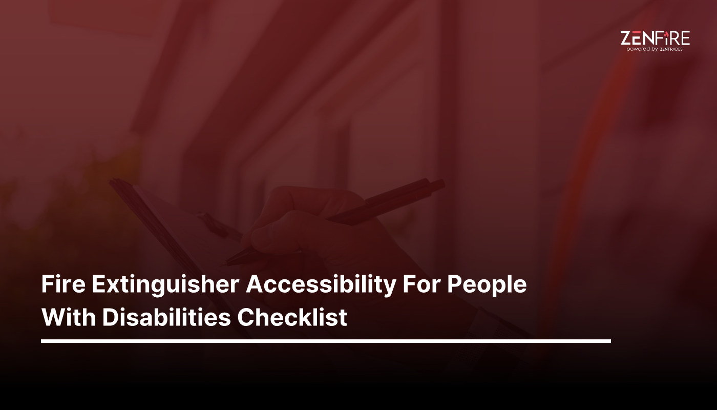 Fire extinguisher accessibility for people with disabilities checklist