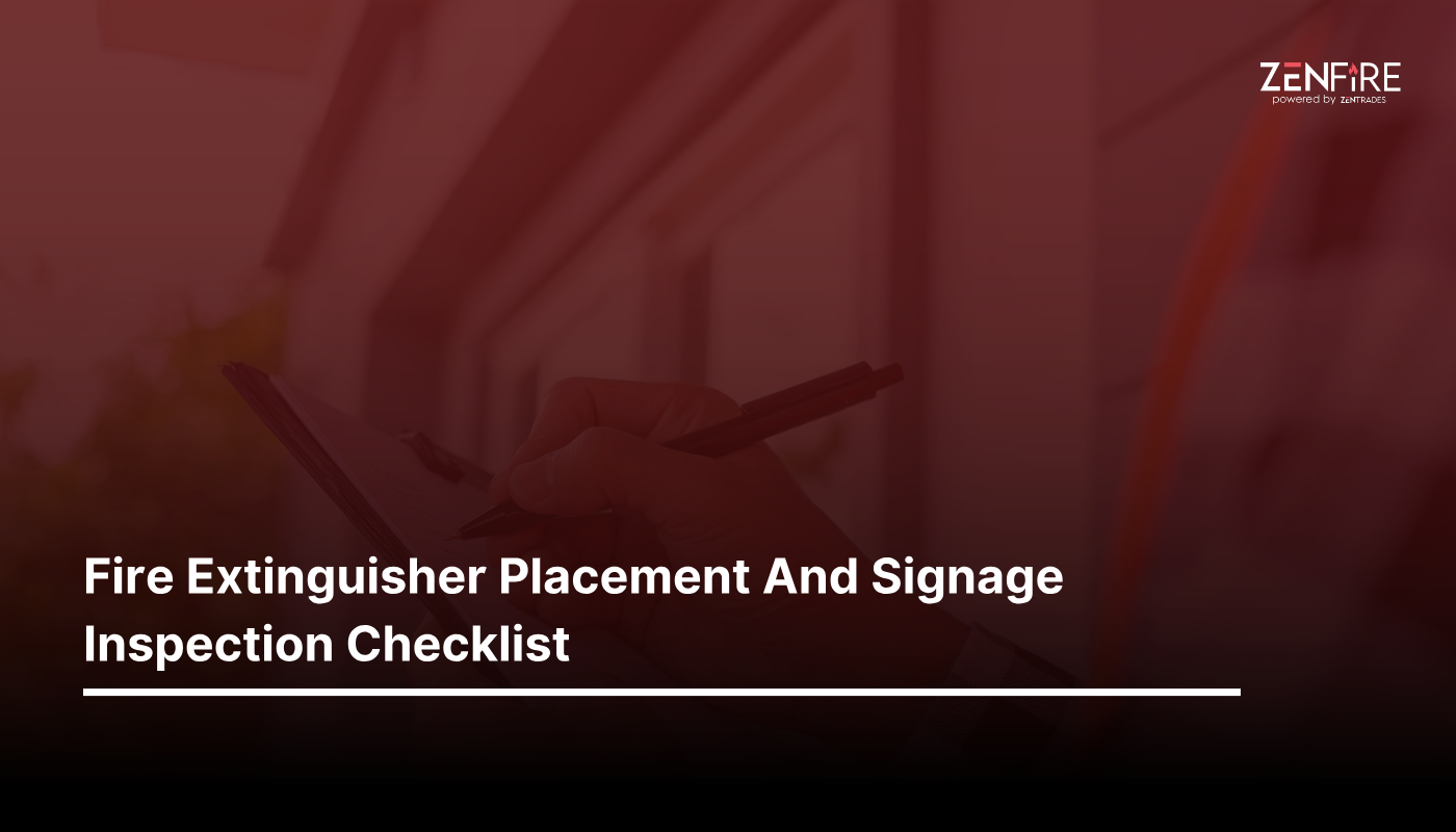 Fire Extinguisher Placement And Signage Inspection Checklist