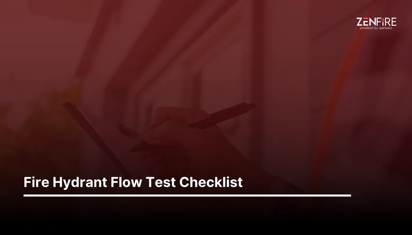 fire hydrant flow test checklist