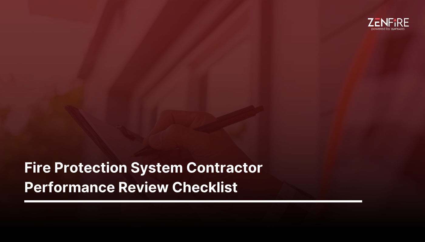 Fire Protection System Contractor Performance Review Checklist