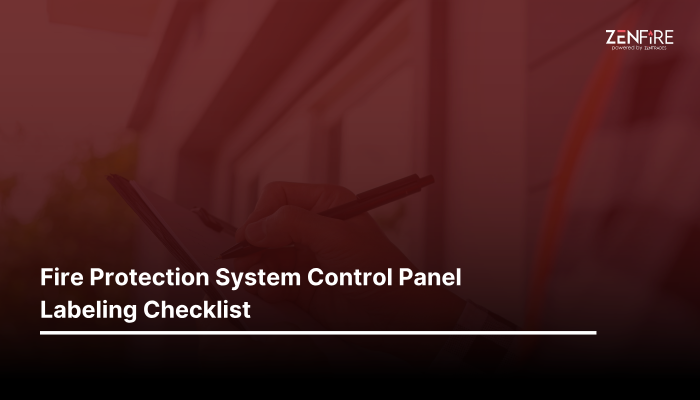 Fire Protection System Control Panel Labeling Checklist