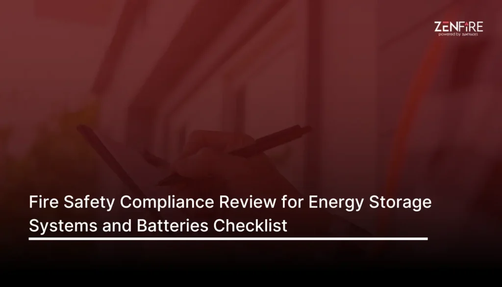 Fire Safety Compliance Review for Energy Storage Systems and Batteries Checklist