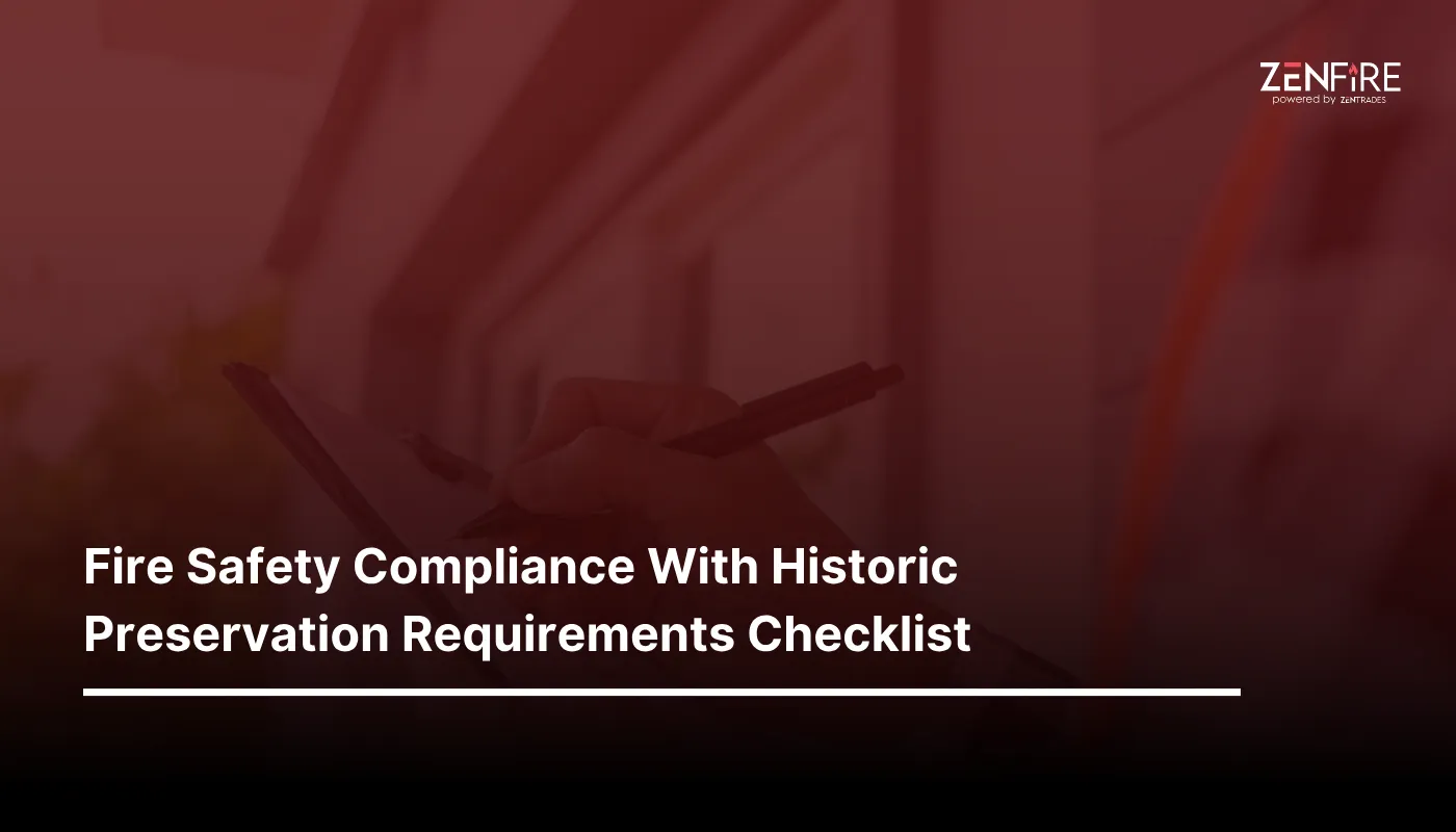 Fire Safety Compliance With Historic Preservation Requirements Checklist