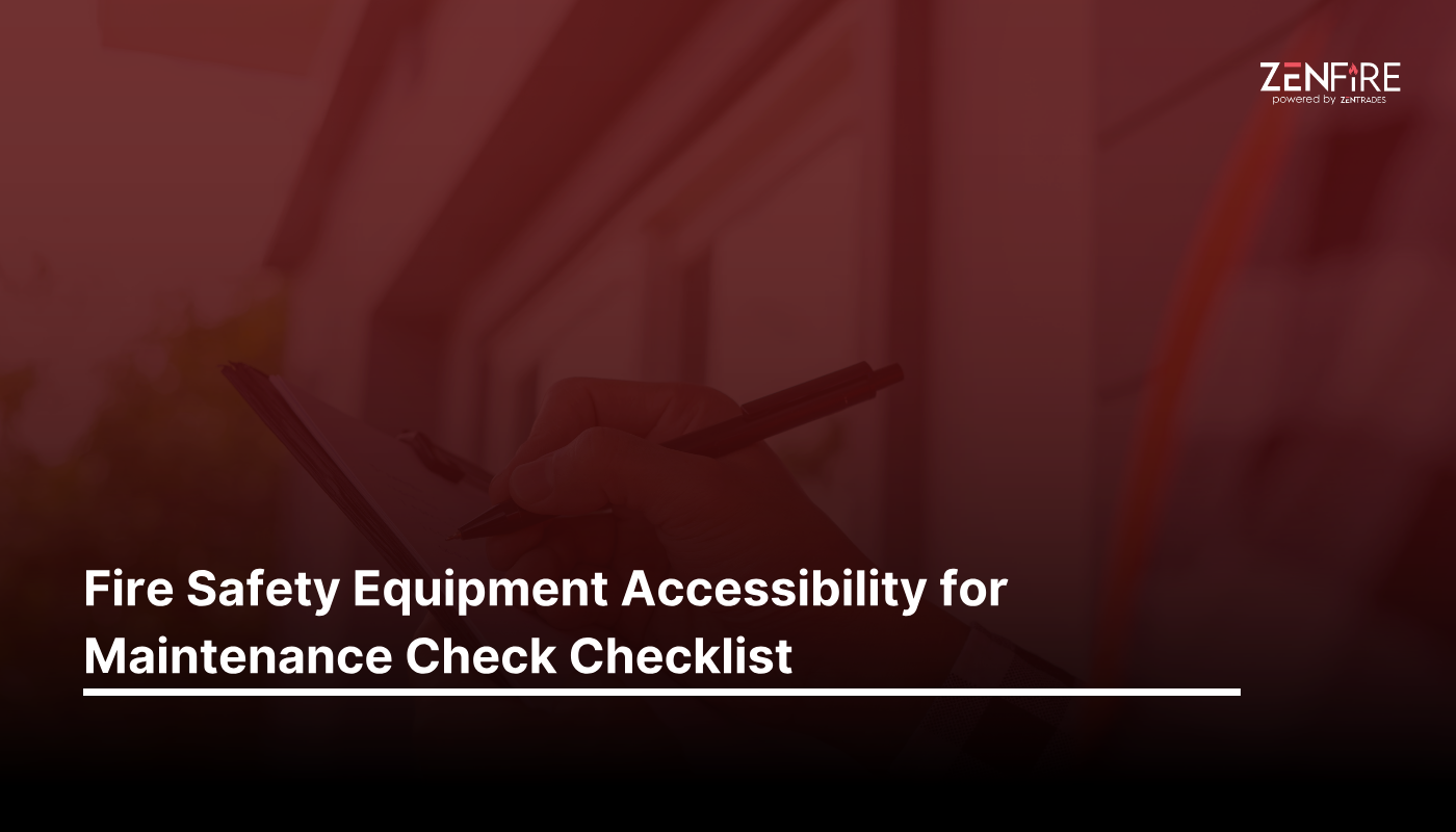 Fire Safety Equipment Accessibility For Maintenance Check