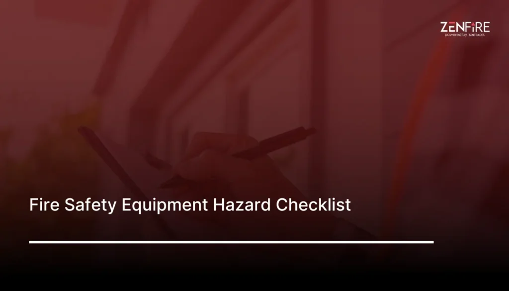 Fire Safety Equipment Hazard Checklist​