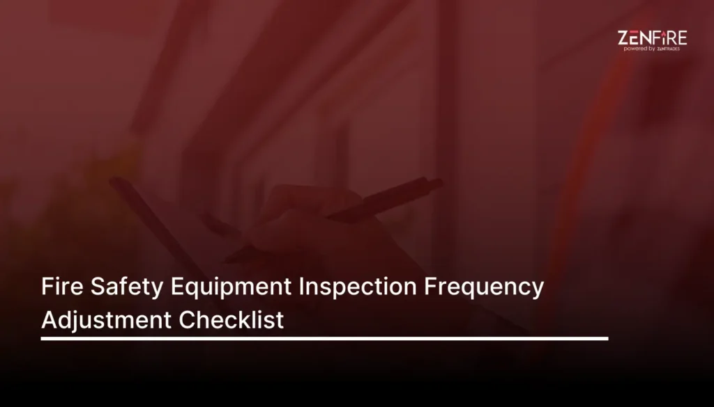 Fire Safety Equipment Inspection Frequency Adjustment Checklist​