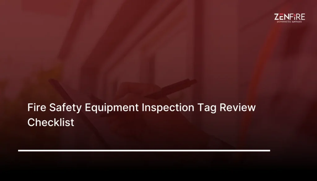 Fire Safety Equipment Inventory Checklist​