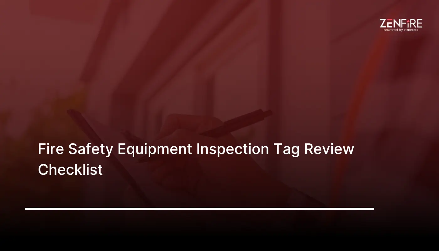 Fire Safety Equipment Inventory Checklist