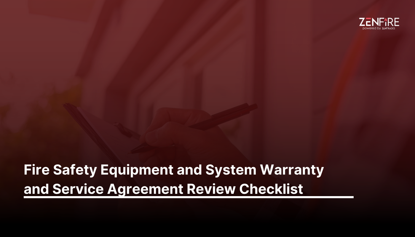 Fire safety equipment and system warranty and service agreement review – Checklist