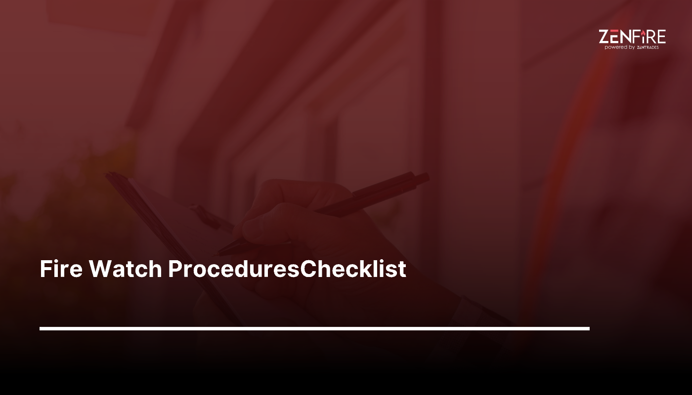 Fire Watch Procedures Checklist